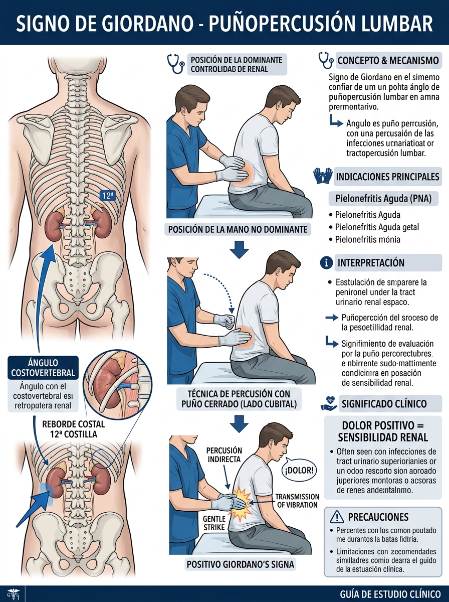 Signo de Giordano Lámina Clínica A4